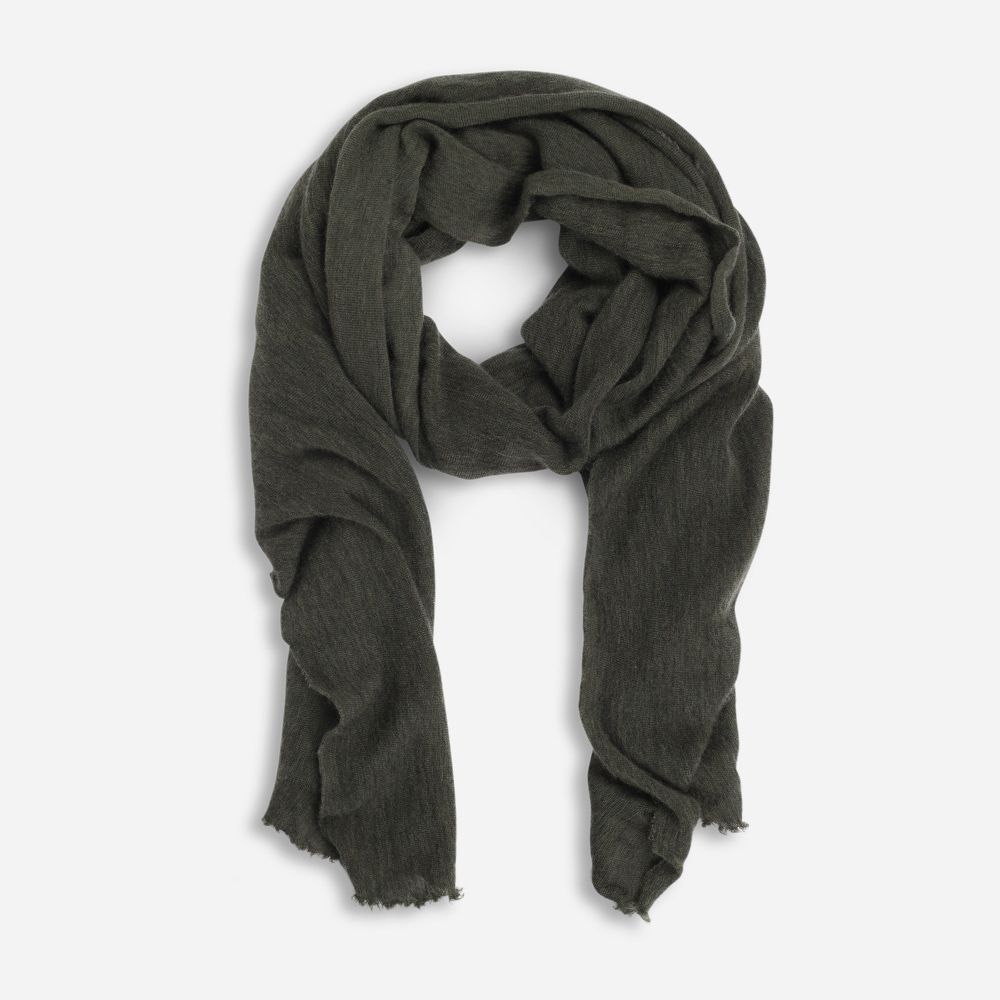 ALBA LUXURY CASHMERE SCARF - BOTTLE GREEN, Natura Cashmere