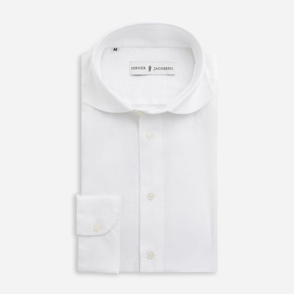 SLIM LINEN SHIRT - WHITE