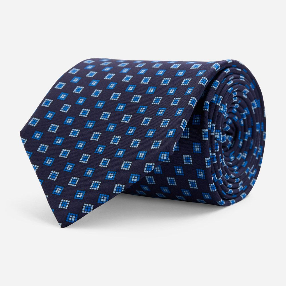 SILK TIE - BLUE FABRIC, Ferner Jacobsen