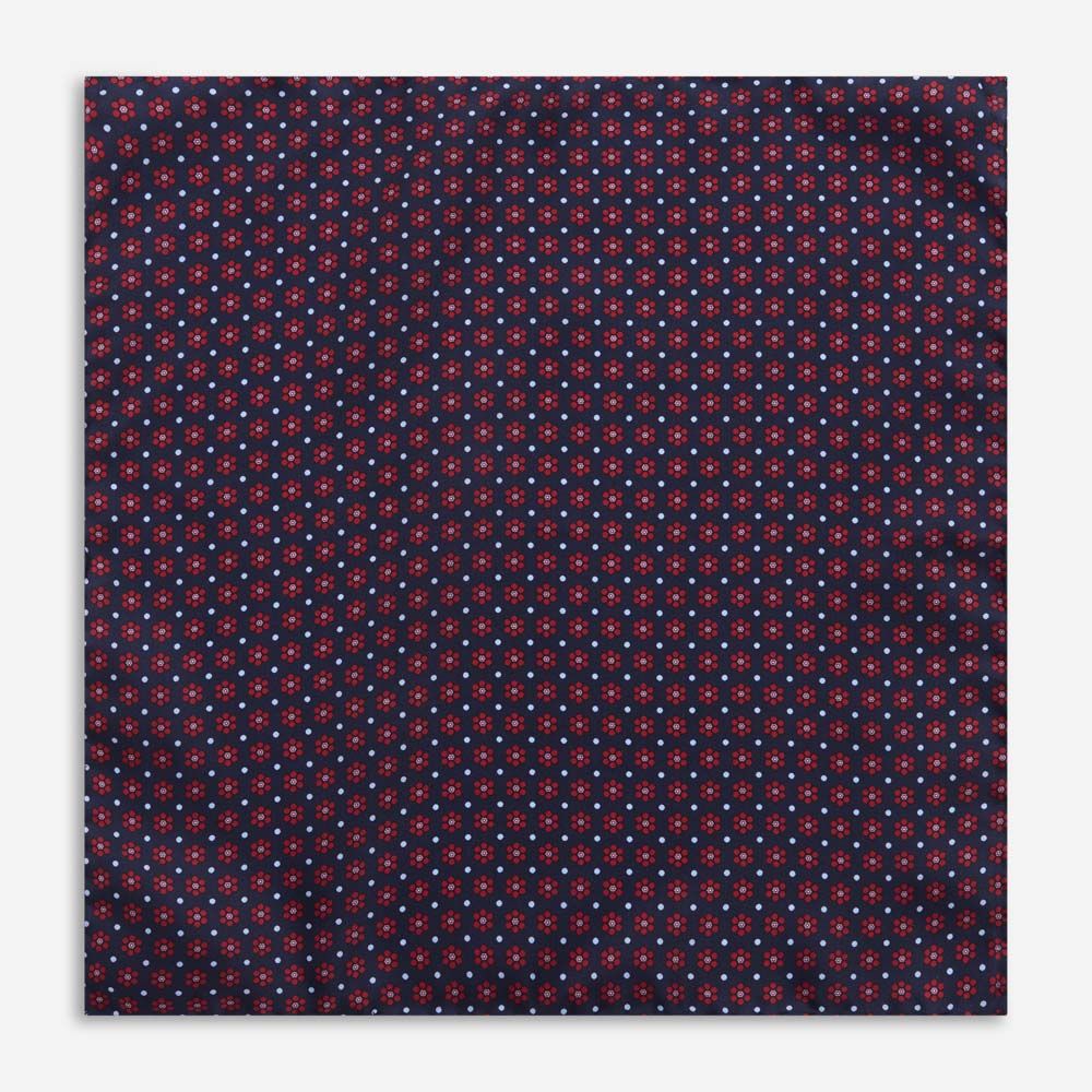 HANKYS SILK - BLUE-RED FLOWER, Ferner Jacobsen