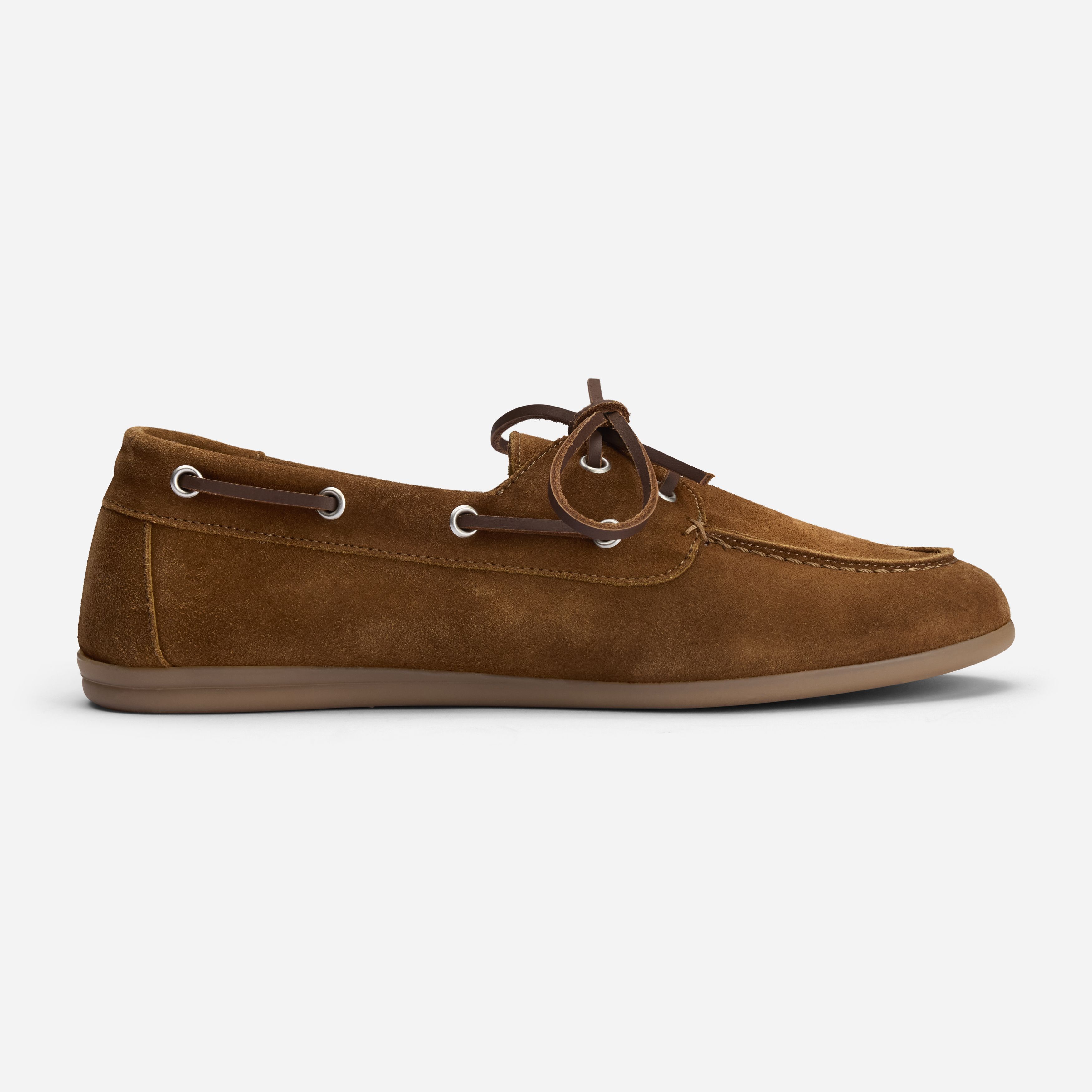 Daisy Boat Shoe - Cognac Suede